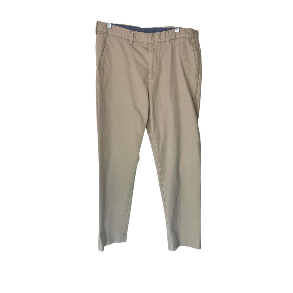 J.Crew Men's Tan‎ Office Work Slim Stretch Chino Bowery Dress Pant Size 34 x 32